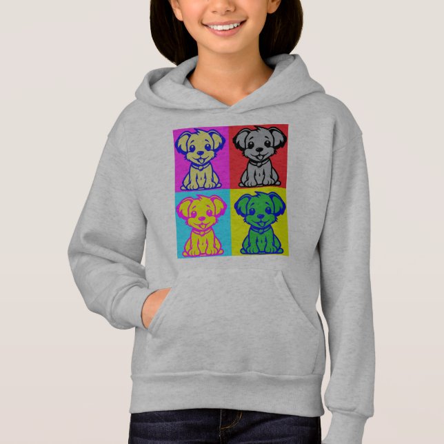 Playful Pop Art Puppies  (Front)