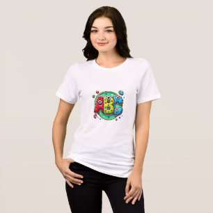 Playful PopFunk ABC Monogram Tri-Blend Shirt