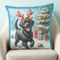 Playful Puppy Dog Labrador Retriever Christmas