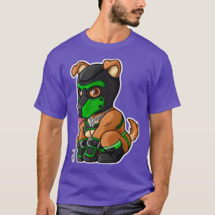 PLAYFUL PUPPY GREEN MASK BEARZOO SERIES T-Shirt