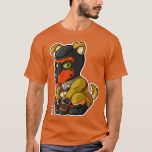 PLAYFUL PUPPY ORANGE MASK BEARZOO SERIES T-Shirt