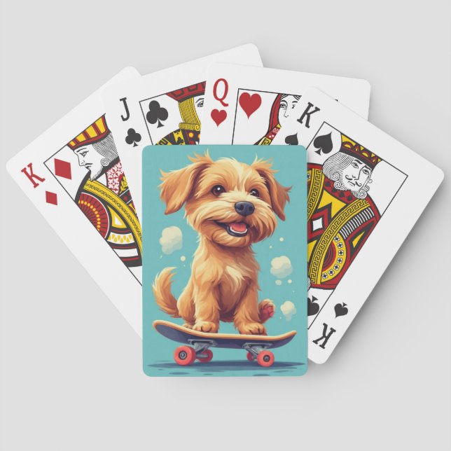 Playful PuppyClassic Playing Cards (Back)