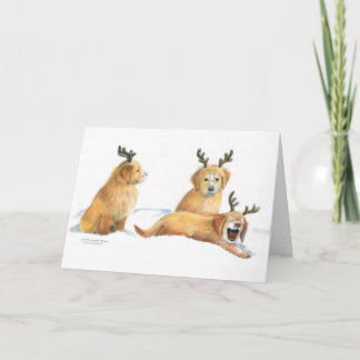 Playful Pups Christmas Card