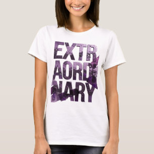 Playful Purple EXTRAORDINARY Print T-Shirt