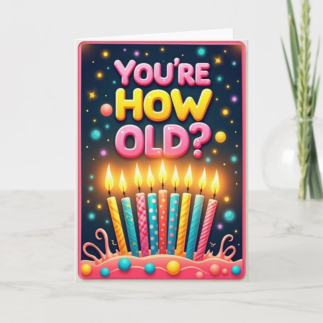 Playful Question Candle Card (Front)