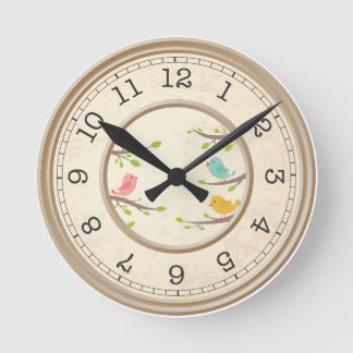 Playful Red Cat and Mouse Wall Clock - Artistic