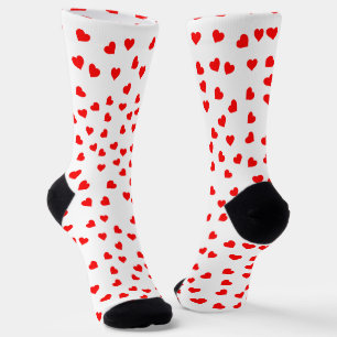 Playful Red Hearts Socks