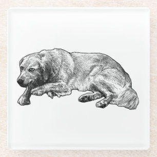 Playful Restful Companion Delivers Bright Spirit Glass Coaster