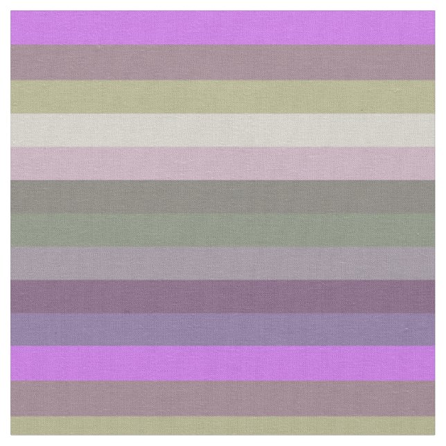 Playful Retro Pop Stripe Pattern Fabric (Close Up)