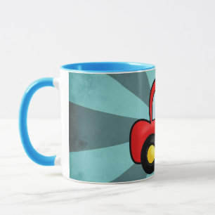 Playful Retro Toy Automobile Art Mug