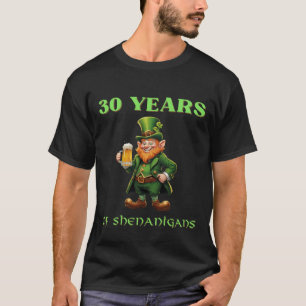 Playful Saint Patrick's 30th Birthday Flirty T-Shirt