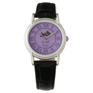 Playful Scottie Dog Personalise Watch