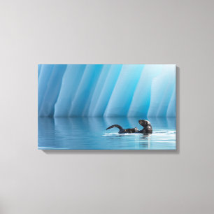 Playful Sea Otter Canvas Print