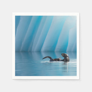 Playful Sea Otter Napkin