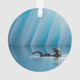 Playful Sea Otter Ornament