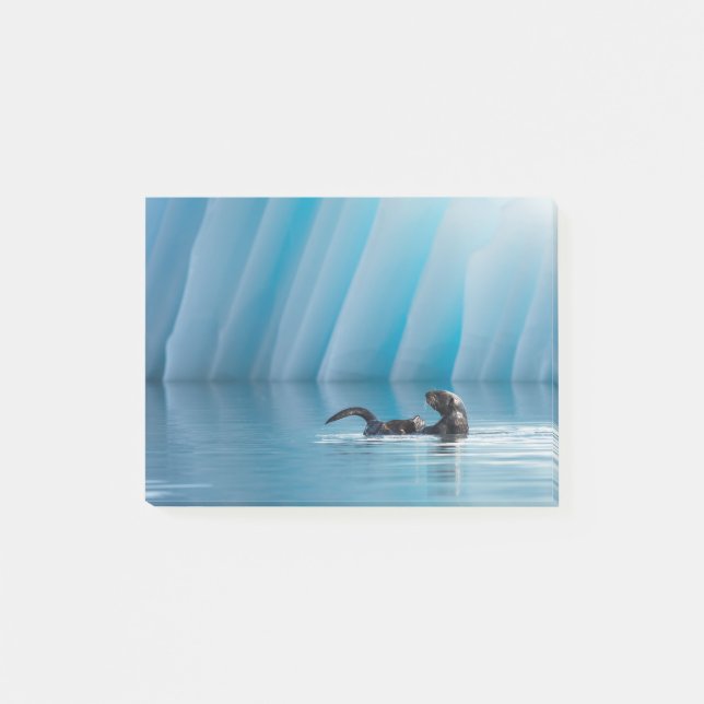 Playful Sea Otter Post-it Notes (Front)