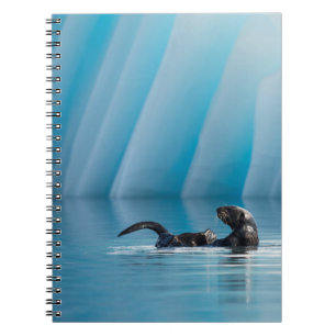 Playful Sea Otter Spiral Notebook