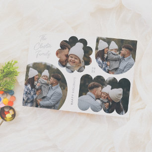 Playful Shapes Modern Christmas Photo Collage