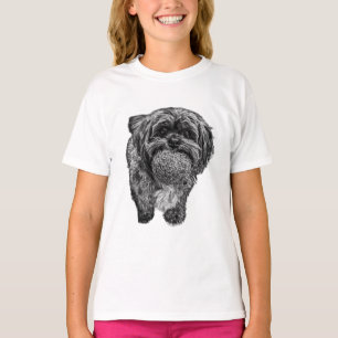 Playful Shih Tzu Ball Art   Dog T-Shirt
