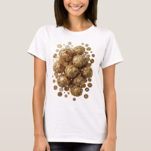 Playful Silver ABSTRACT ART Design T-Shirt
