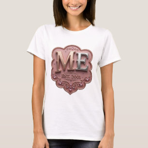 Playful Silver ME EST 2001 Custom Design T-Shirt