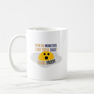 Playful Simple Humor Dad Jokes Monsters Punny Coffee Mug