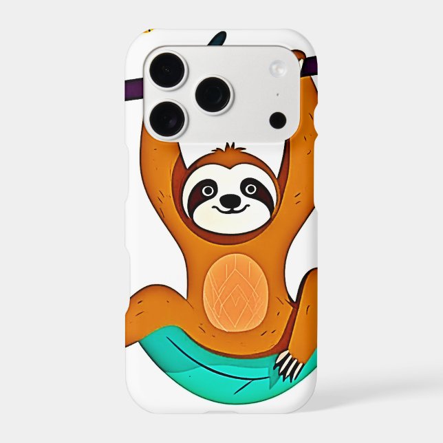 Playful Sloth Hanging from a Tree (Back)