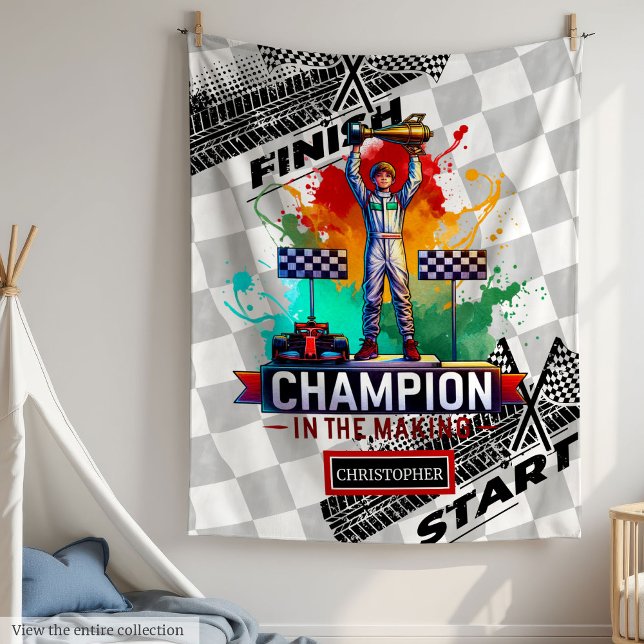 Playful Sport Car Blanket Formula 1 Boy Gift (Playful Sport Car Blanket Formula 1 Boy Gift)