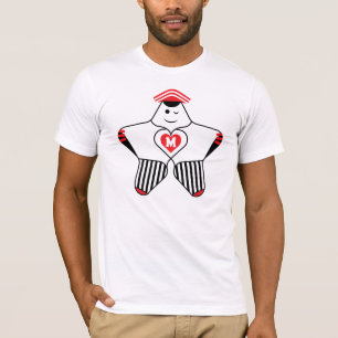 Playful Star Character With Heart T-Shirt