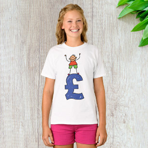 Playful Stick Figure Standing on Pound T-Shirt