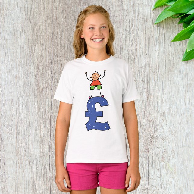Playful Stick Figure Standing on Pound T-Shirt (Creator Uploaded)