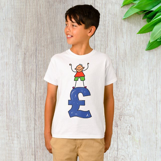 Playful Stick Figure Standing on Pound T-Shirt (Creator Uploaded)