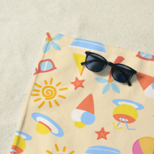 Playful Summer Beach Towel