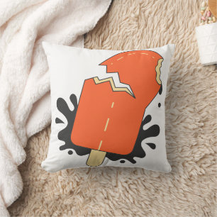 Playful Summer Bite, Bold Popsicle Vibes Cushion