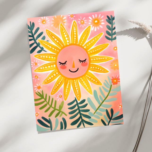 Playful Sun Postcard (Creator Uploaded)