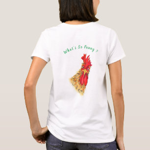 Playful Surprised Rooster Funny T-Shirt