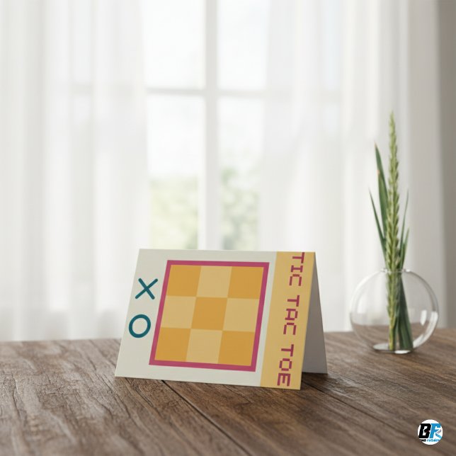 Playful Tic Tac Toe Card – Fun for All Ages! (Creator Uploaded)