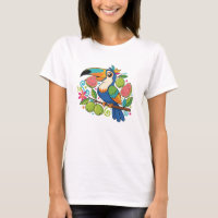 Playful Toucan Guava Tropical Bird Fruit Design