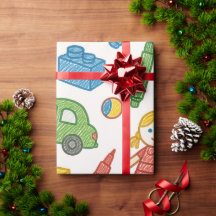 Playful Toys Seamless Doodle Art Pattern