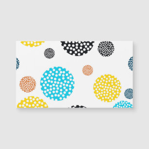 Playful, trendy, cool, fun, modern dotted circles