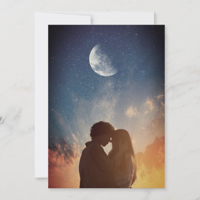 Playful Typography Wedding Photo Save the Date Invitation (Front)