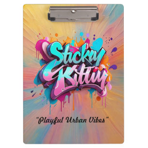 “Playful Urban Vibes” Clipboard