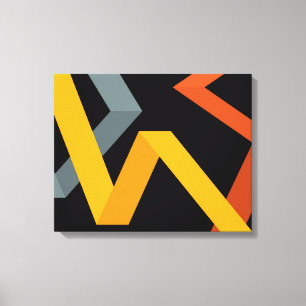 PLayful, vibrant, modern, urban graphic ways Canvas Print