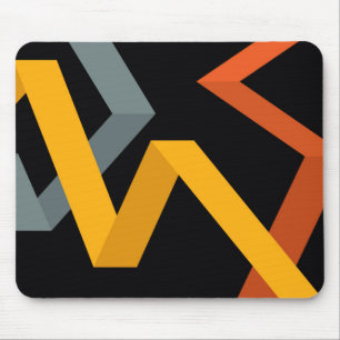 PLayful, vibrant, modern, urban graphic ways Mouse Pad