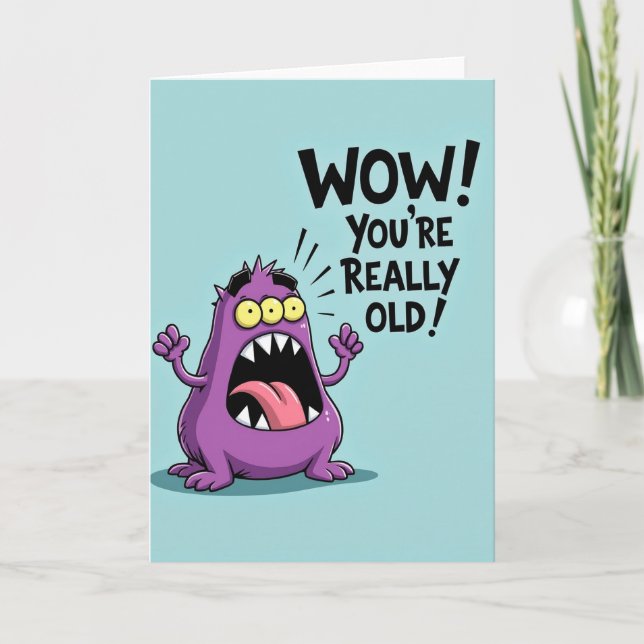Playful Violet Creature Card (Front)