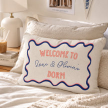 Playful Wavy Border College Roommate Dorm
