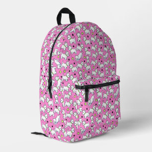 Playful Westies KiniArt Printed Backpack
