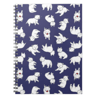 Playful Westies Spiral Notebook