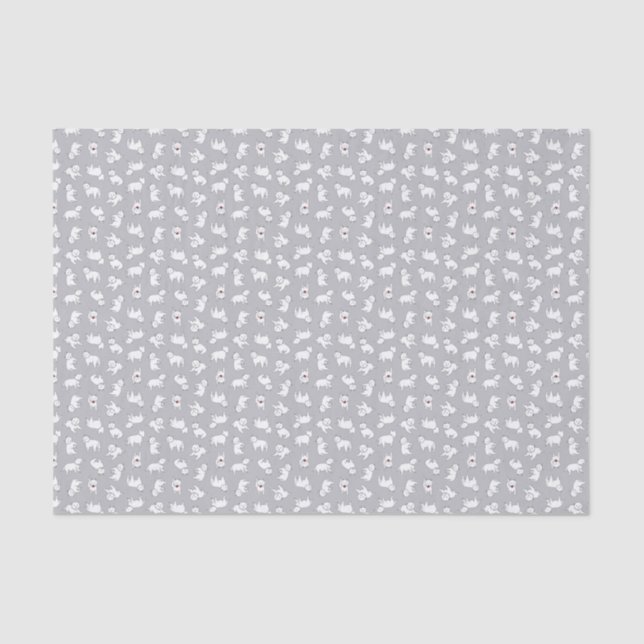 Playful Westies Tissue Paper (Front)
