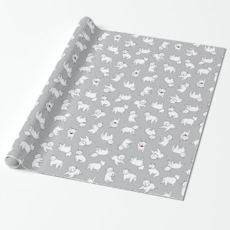 Playful Westies Wrapping Paper